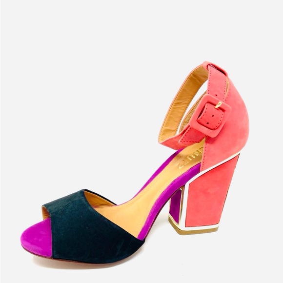 SCHULTZ - Color Block Sandals - Picture 5 of 13